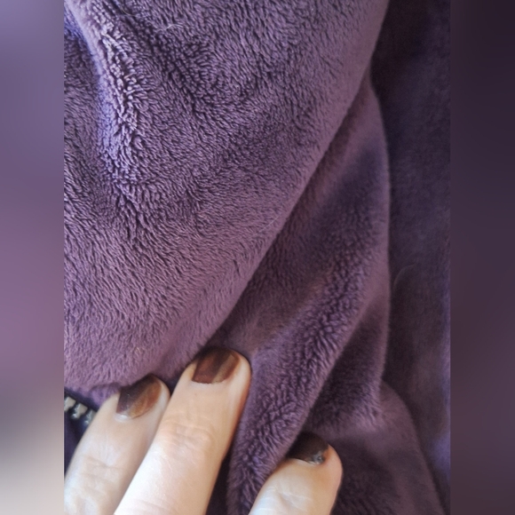 Eddie Bauer Womens Goose Down Full Zip Quilted Puffer Jacket Purple Size L - Picture 6 of 7